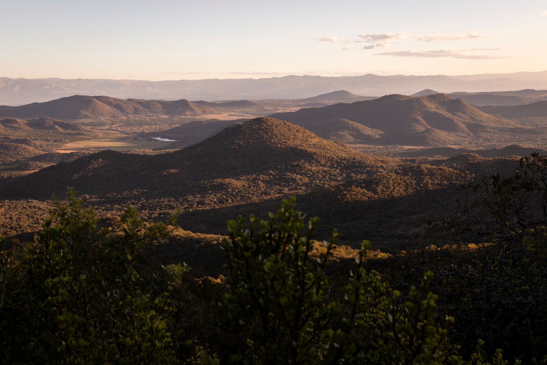 Panoramic view of sunlit Lowveld hills and valleys at Gold Valley Mountain Venue